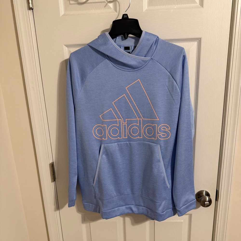 Pre-loved Adidas Sky Blue Athletic Hoodie